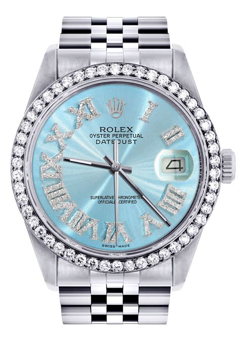 rolex datejust light blue|Rolex Datejust light blue dial.